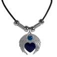 Heart with Wings Adjustable Cord Necklace